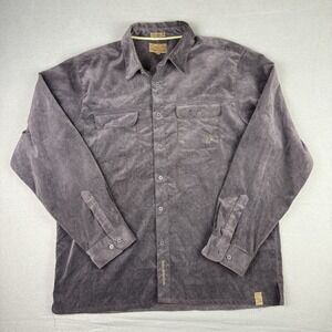 Ducks‎ Unlimited Corduroy Shirt Men's 2XL XXL Brown Hunting Fishing Premium